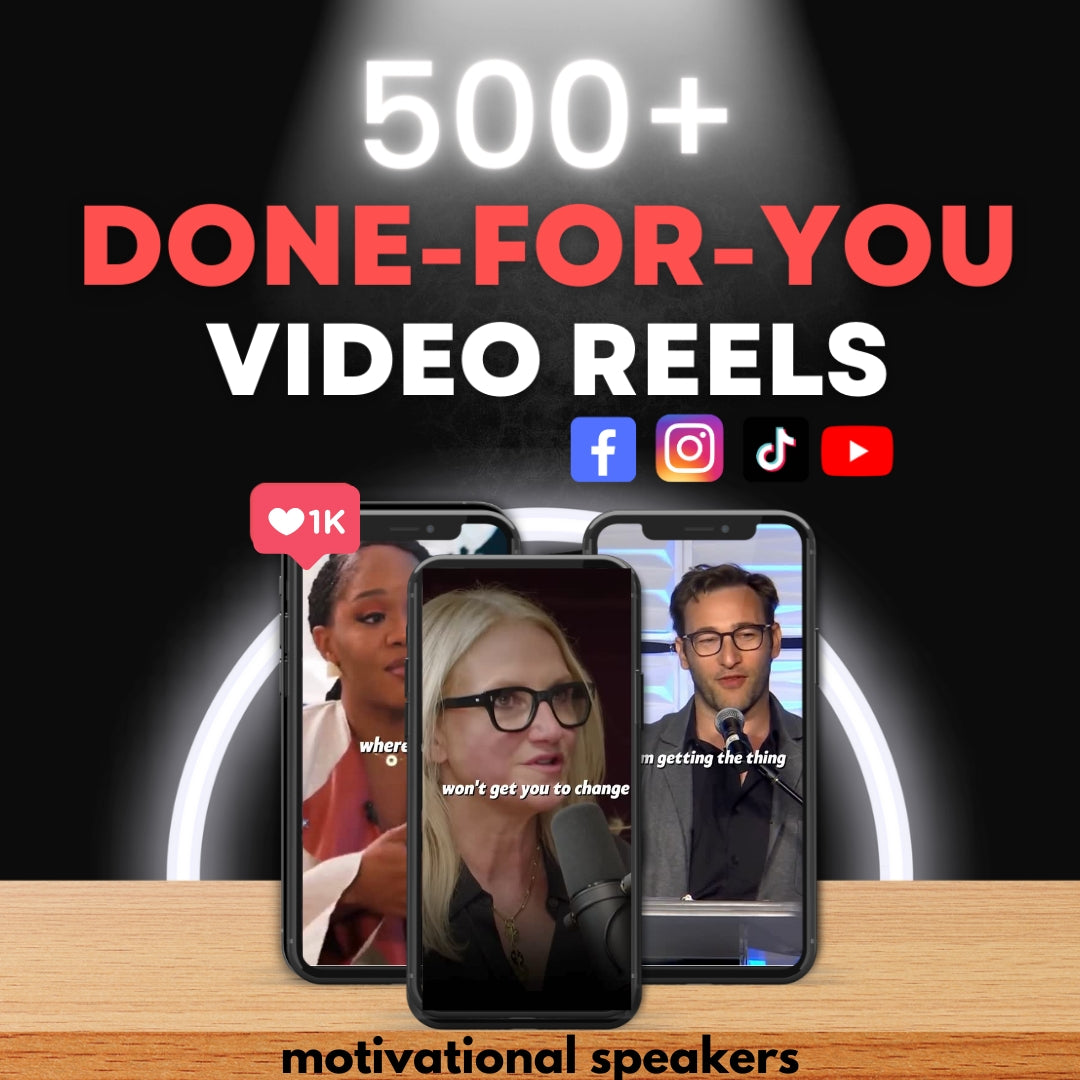 500+ Motivational Speaker Reels Editable Canva Templates